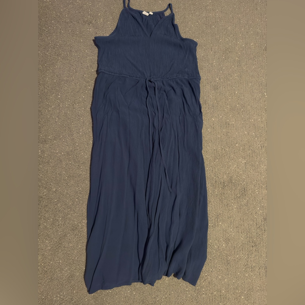 GAP Blue Strapless Maxi Dress -L